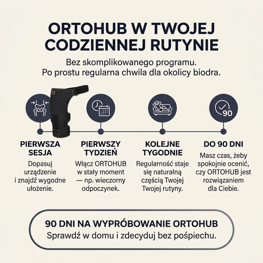 OrtoHub - Domowe wsparcie dla okolicy biodra